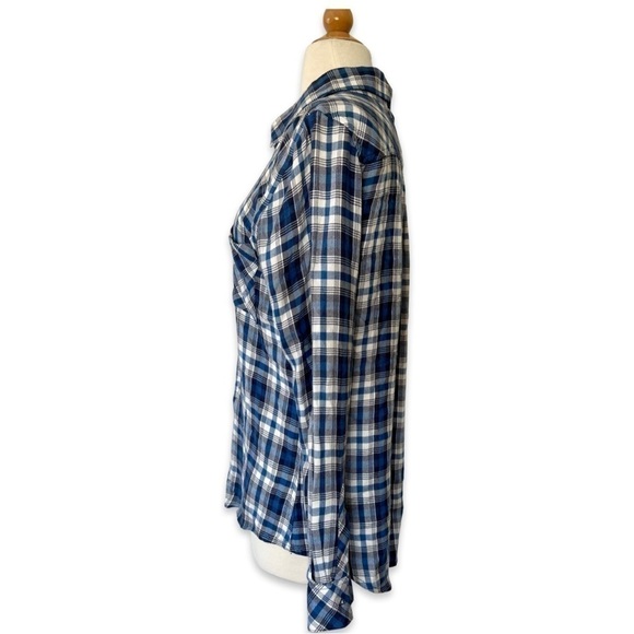 Rails Hunter Plaid Super Soft Flannel Button Up Blue - Picture 3 of 9